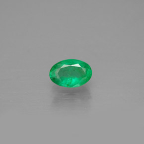 Esmeralda verde natural 0,39ct, corte oval, SI