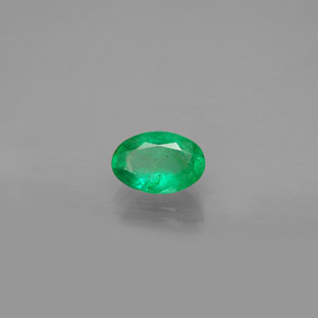 Esmeralda verde natural 0,39ct, corte oval, SI