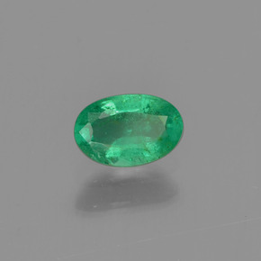 Esmeralda verde natural 0,46ct, corte oval, SI