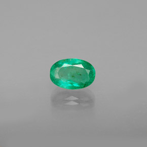 Esmeralda verde natural 0,47ct, corte oval, SI
