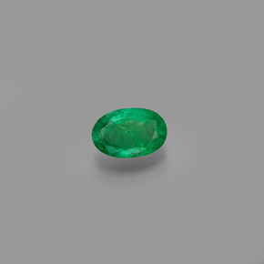 Esmeralda verde natural 0,40ct, corte oval, SI