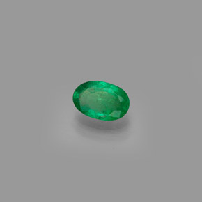 Esmeralda verde natural 0,40ct, corte oval, SI