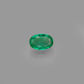 Esmeralda verde natural 0,38ct, corte oval, SI