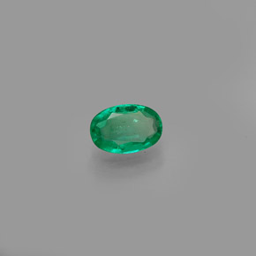 Esmeralda verde natural 0,38ct, corte oval, SI
