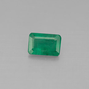 Esmeralda verde natural 0,45ct, corte esmeralda, SI-I1