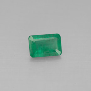 Esmeralda verde natural 0,45ct, corte esmeralda, SI-I1