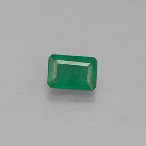 Esmeralda verde natural 0,63ct, corte esmeralda, SI-I1