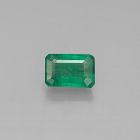 Esmeralda verde natural 0,67ct, corte esmeralda, SI-I1
