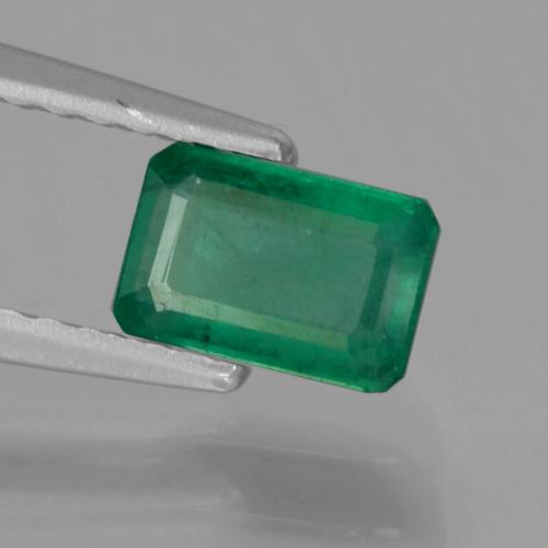 Esmeralda verde natural 0,57ct, corte esmeralda, SI-I1