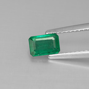 Esmeralda verde natural 0,50ct, corte esmeralda, SI-I1
