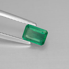 Esmeralda verde natural 0,50ct, corte esmeralda, SI-I1