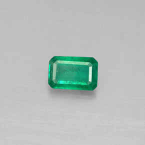Esmeralda verde natural 0,54ct, corte esmeralda, SI-I1