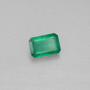 Esmeralda verde natural 0,54ct, corte esmeralda, SI-I1