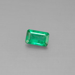 Esmeralda verde natural 0,41ct, corte esmeralda, SI