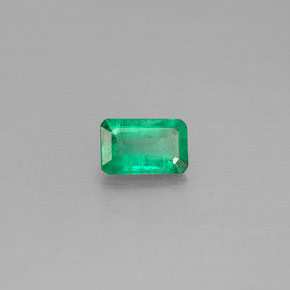 Esmeralda verde natural 0,41ct, corte esmeralda, SI