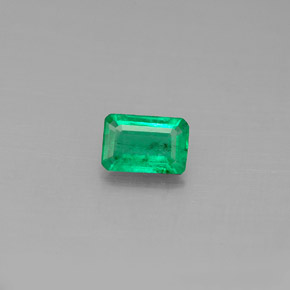 Esmeralda verde natural 0,44ct, corte esmeralda, SI-I1