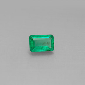 Esmeralda verde natural 0,44ct, corte esmeralda, SI-I1