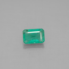 Esmeralda verde natural 0,64ct, corte esmeralda, SI-I1