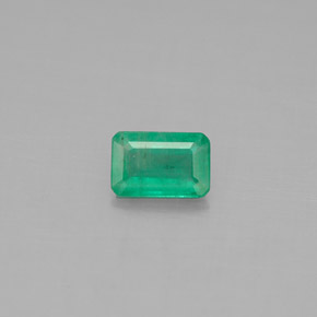 Esmeralda verde natural 0,47ct, corte esmeralda, SI-I1