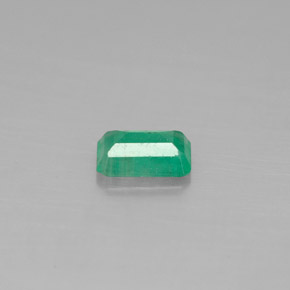 Esmeralda verde natural 0,47ct, corte esmeralda, SI-I1