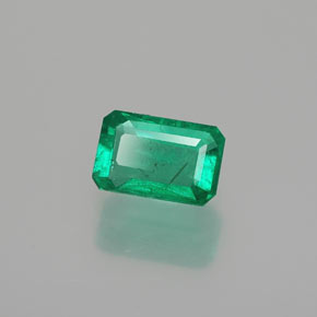 Esmeralda verde natural 0,47ct, corte esmeralda, SI-I1