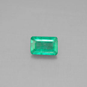 Esmeralda verde natural 0,47ct, corte esmeralda, SI-I1