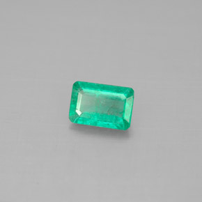 Esmeralda verde natural 0,47ct, corte esmeralda, SI-I1