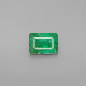 Esmeralda verde natural 1,04ct, corte esmeralda, SI-I1