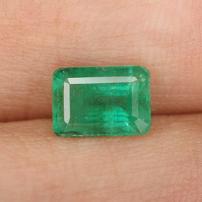 Esmeralda verde natural 1,08ct, corte esmeralda, SI-I1