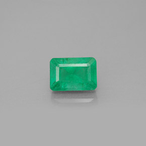 Esmeralda verde natural 1,22ct, corte esmeralda, VS-SI