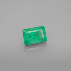Esmeralda verde natural 1,22ct, corte esmeralda, VS-SI