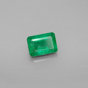 Esmeralda verde natural 0,92ct, corte esmeralda, VS-SI
