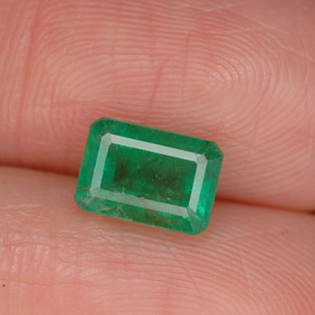 Esmeralda verde natural 1,09ct, corte esmeralda, SI-I1