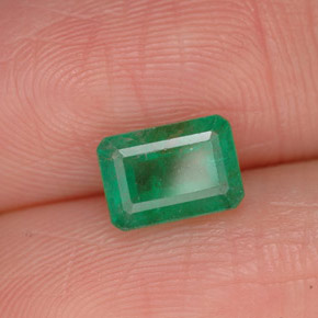 Esmeralda verde natural 1,09ct, corte esmeralda, SI-I1