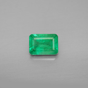 Esmeralda verde natural 0,99ct, corte esmeralda, VS-SI