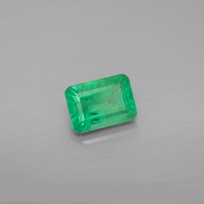 Esmeralda verde natural 0,99ct, corte esmeralda, VS-SI