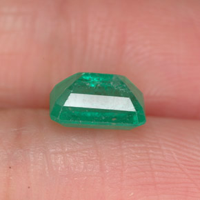 Esmeralda verde natural 1,11ct, corte esmeralda, SI-I1