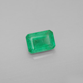 Esmeralda verde natural 1,08ct, corte esmeralda, VS-SI