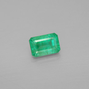 Esmeralda verde natural 1,03ct, corte esmeralda, SI