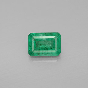 Esmeralda verde natural 1,03ct, corte esmeralda, SI