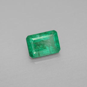 Esmeralda verde natural 1,03ct, corte esmeralda, SI