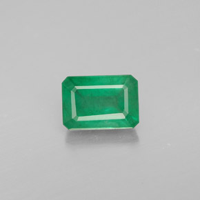Esmeralda verde natural 1,01ct, corte esmeralda, VS-SI