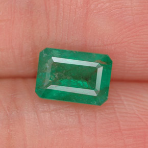 Esmeralda verde natural 0,91ct, corte esmeralda, SI-I1