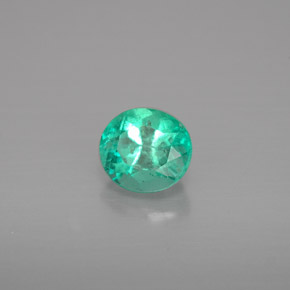 Esmeralda verde natural 0,74ct, corte oval, VS-SI