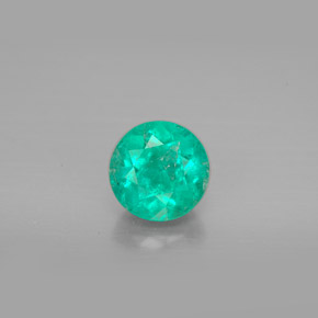 Esmeralda verde natural 1,16ct, corte redondo, VS-SI