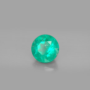 Esmeralda verde natural 1,16ct, corte redondo, VS-SI