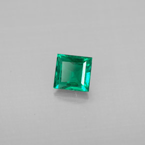 Esmeralda verde natural 0,33ct, baguete, SI
