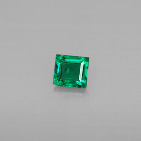 Esmeralda verde natural 0,28ct, baguete, VS-SI