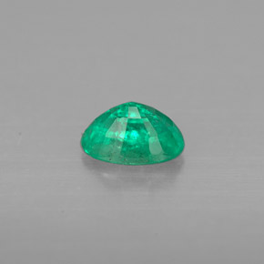 Esmeralda verde natural 0,42ct, corte oval, VS-SI