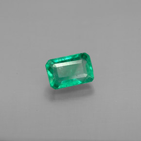 Esmeralda verde natural 0,70ct, corte esmeralda, VS-SI